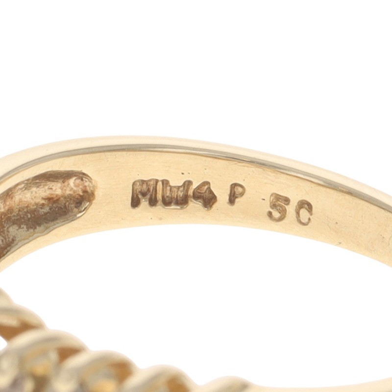 Yellow Gold Diamond Band – 10k Round Brilliant 1.10ctw Ring