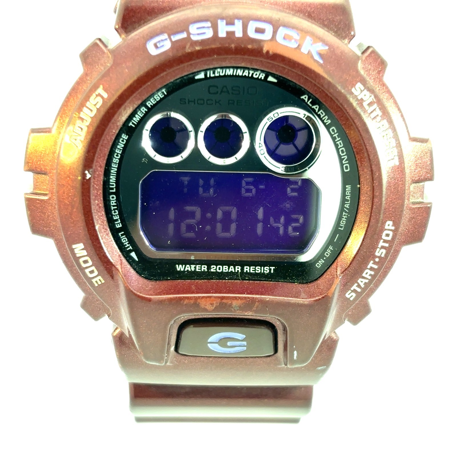 Casio G-Shock DW-6900SB-4 Wine Red Burgundy Digital Watch 200M Shock Resistant