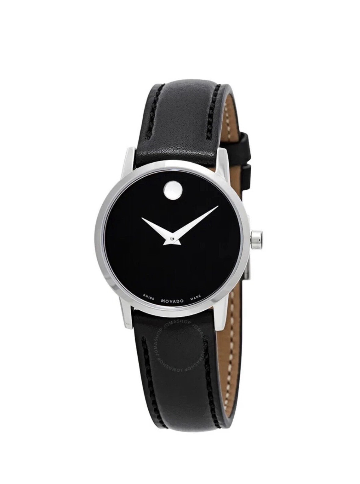 Brand New Movado Women’s Museum Classic Silver Dial Leather Strap Watch 0607317