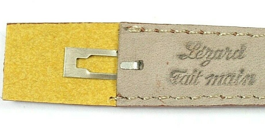 12MM HAND MADE OPEN ENDED GENUINE LIZARD WATCH STRAP FROM ZRC FRANCE RRP £47.00