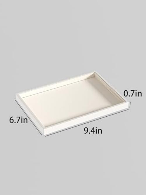Drawer Jewelry Organizers And Storage,Velvet Bracelet And Beige Blank Trays