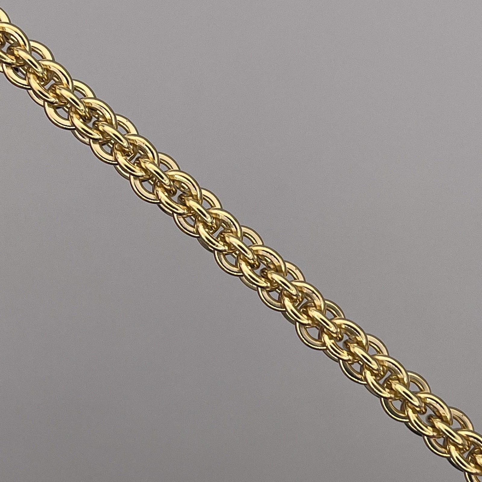 UnoAerre 18k 750 Yellow Gold Ladies 18″ Fancy Link 4.9mm Link Chain Necklace