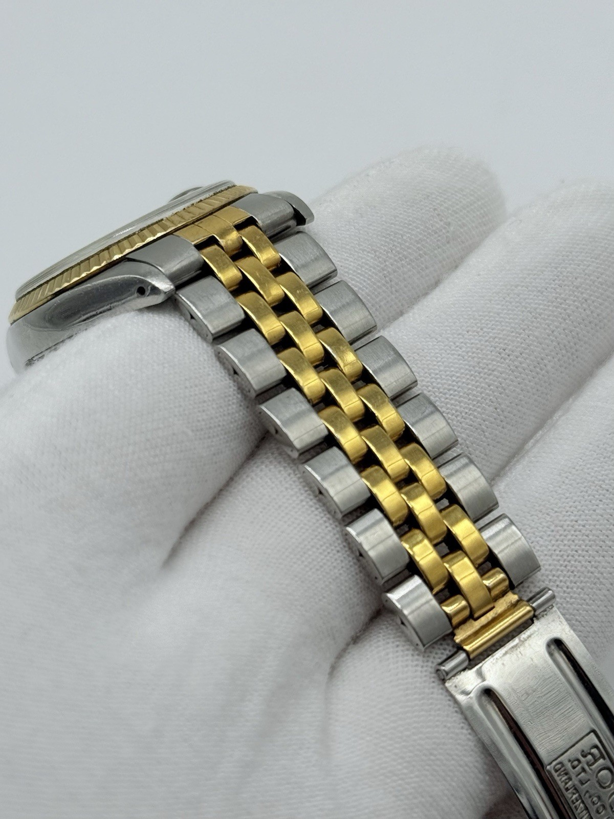 TUDOR Prince OysterDate 74033 Stainless Steel / Yellow Gold 34mm (Rolex Crown)