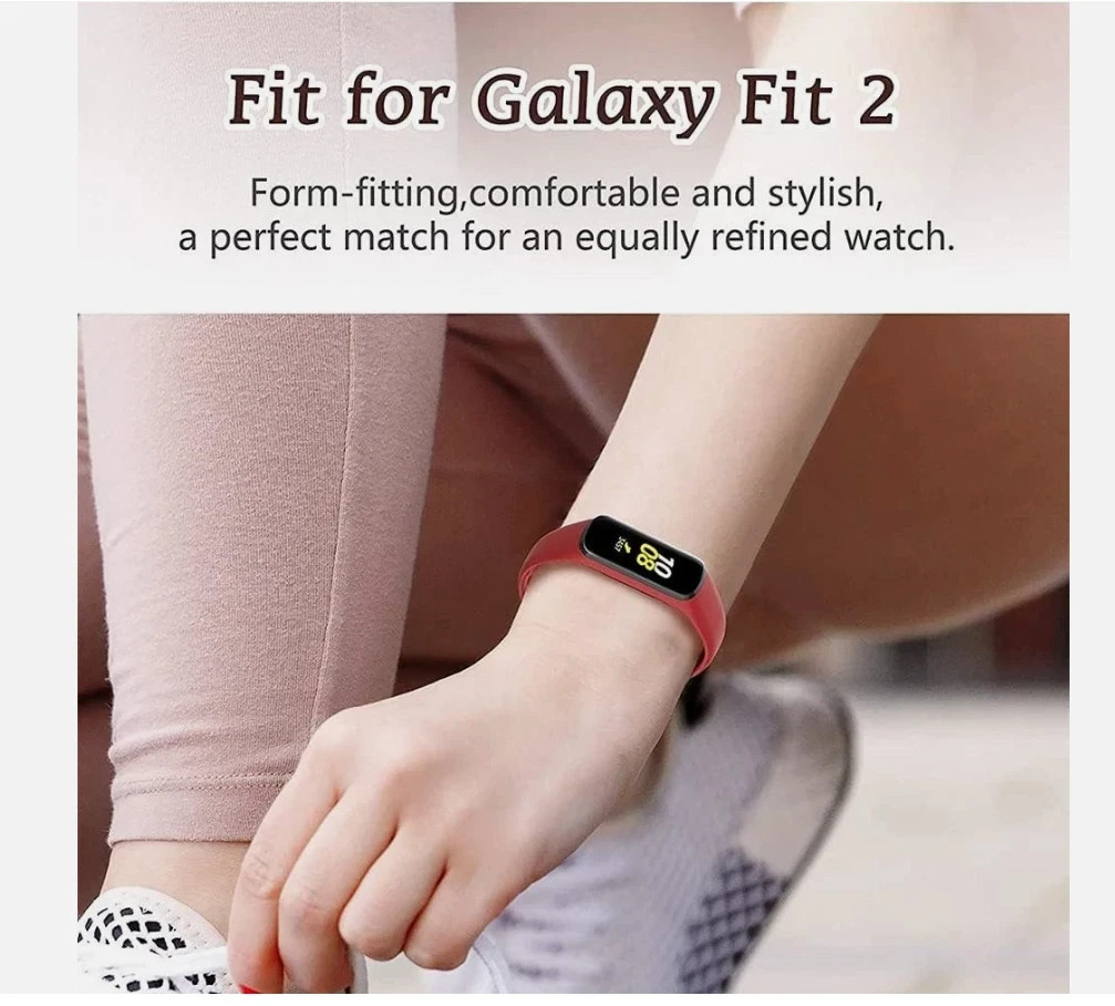 6 Pack Replacement Bands Compatible with Samsung Galaxy Fit 2 SM-R220 for
