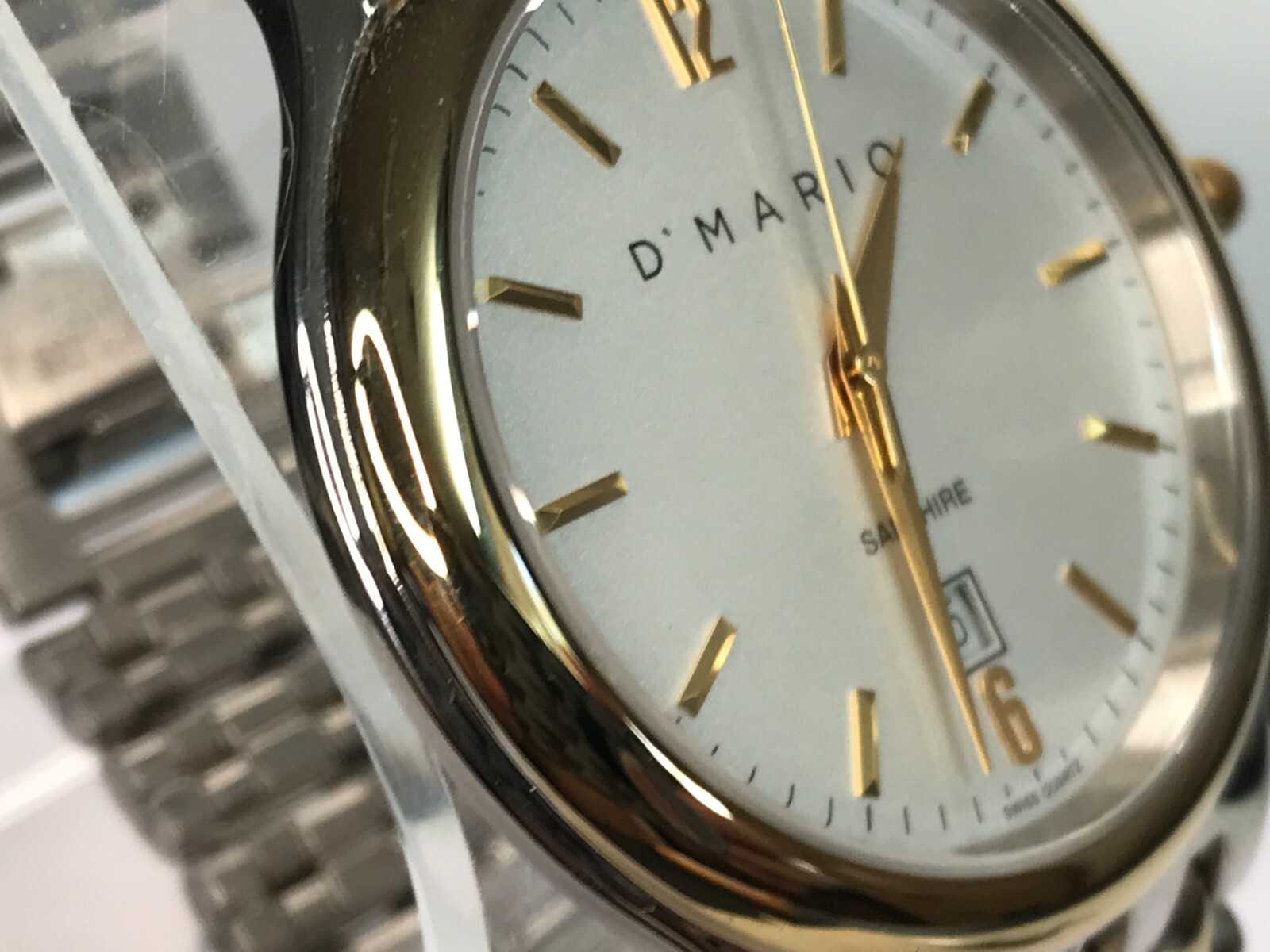Watch NEW D’mario Heritage Switzerland NEW 18k Gold Plated All Stainless Steel