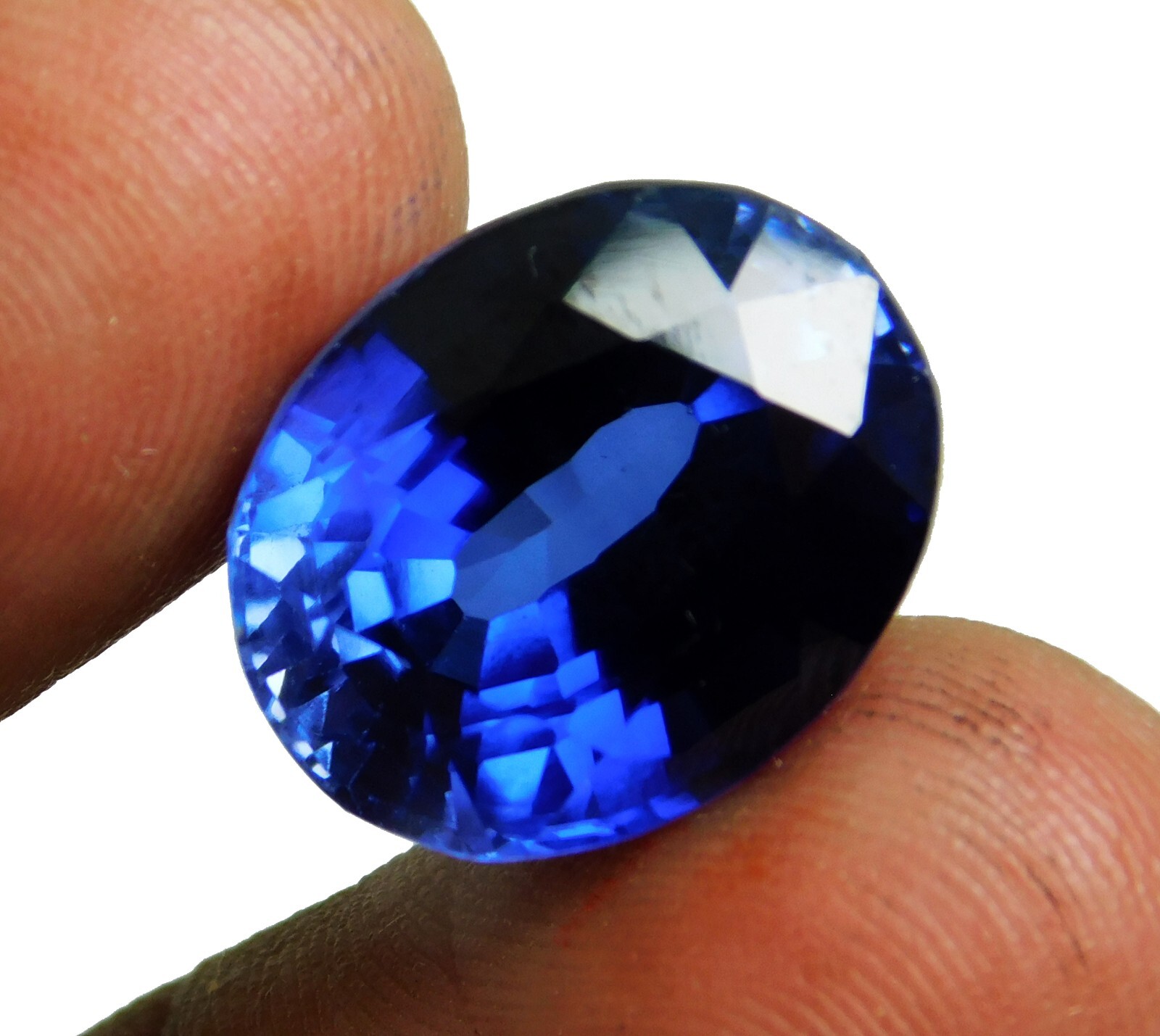 Natural Kashmiri Royal Blue Sapphire Certified Oval Cut 18.60 Ct Loose Gemstone