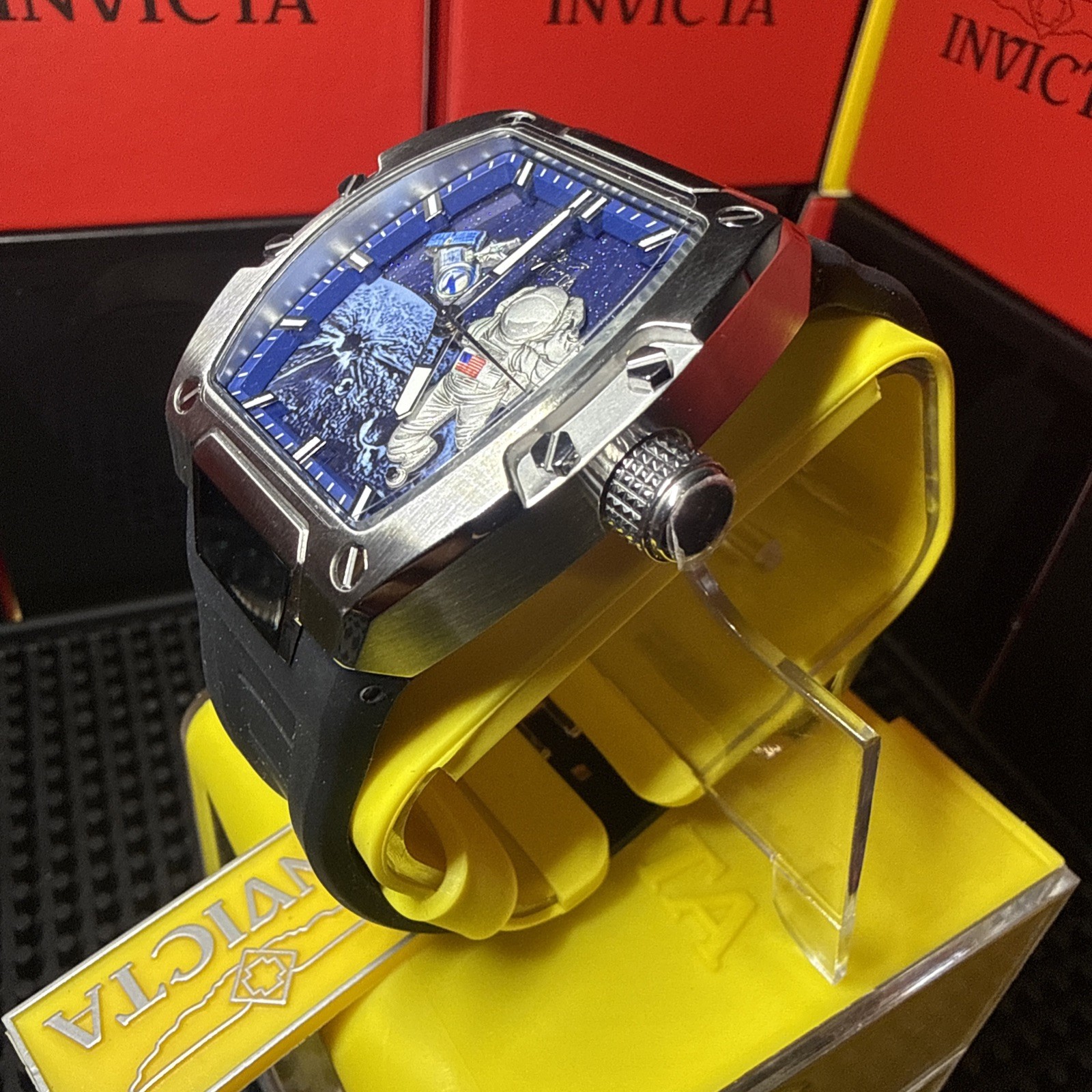Invicta S1 Rally Moonlander 50643 Astronaut Space Dial 43mm