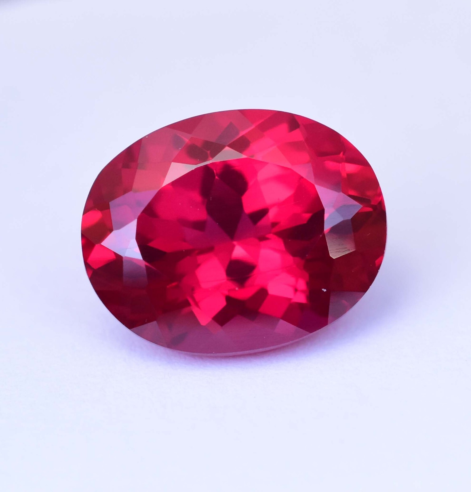 11.20 Ct Natural Mogok Rose Red Ruby Oval Flawless Stunning CERTIFIED Gemstone