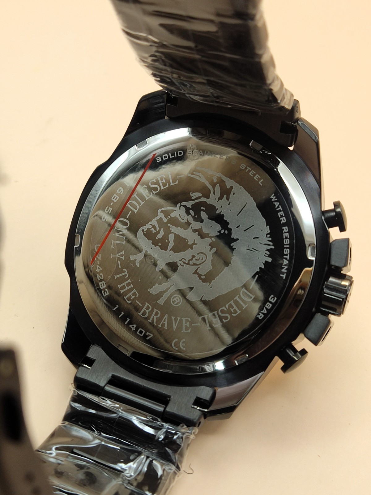Luxury Diesel Only The Brave 10 Bar Black Dial Refurbished Men’s Wrist Watch
