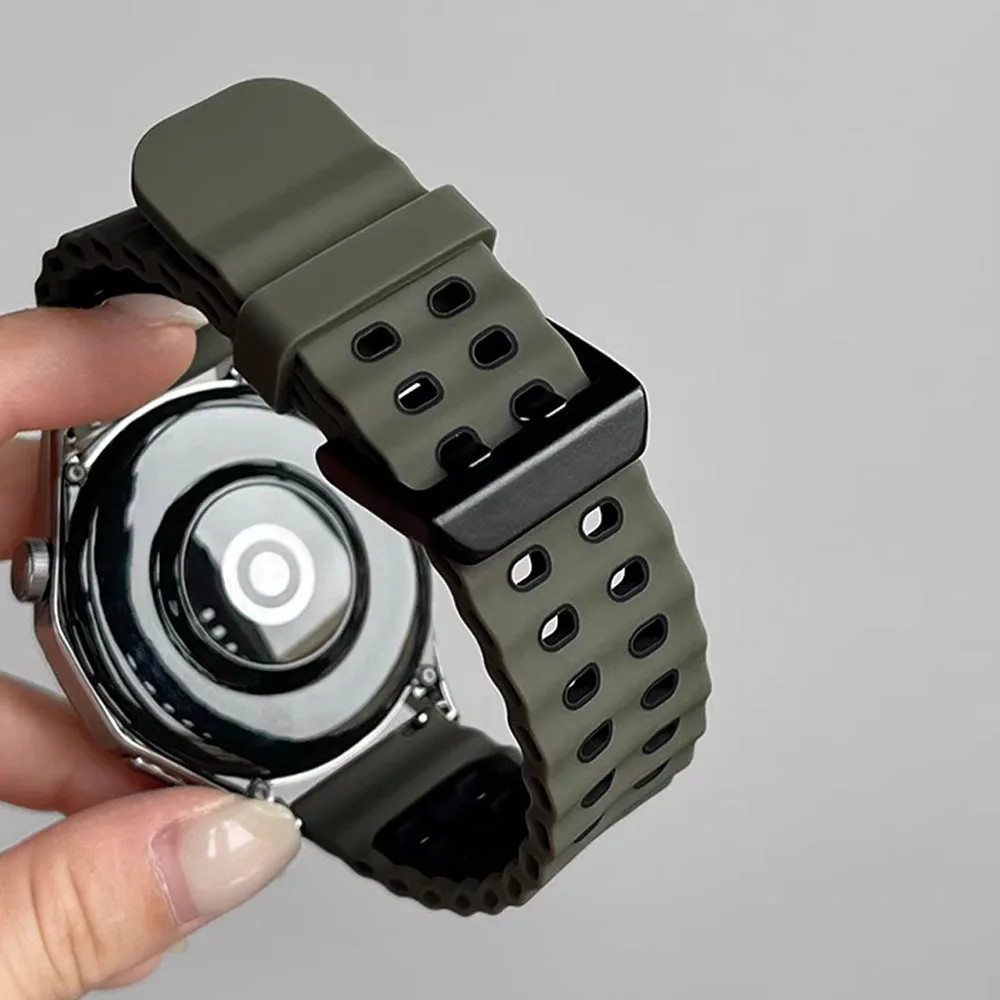 22mm Silicone Strap for Amazfit Balance 2 1 Bip 6 5/GTR 4 3 Pro/Huawei 46mm Band