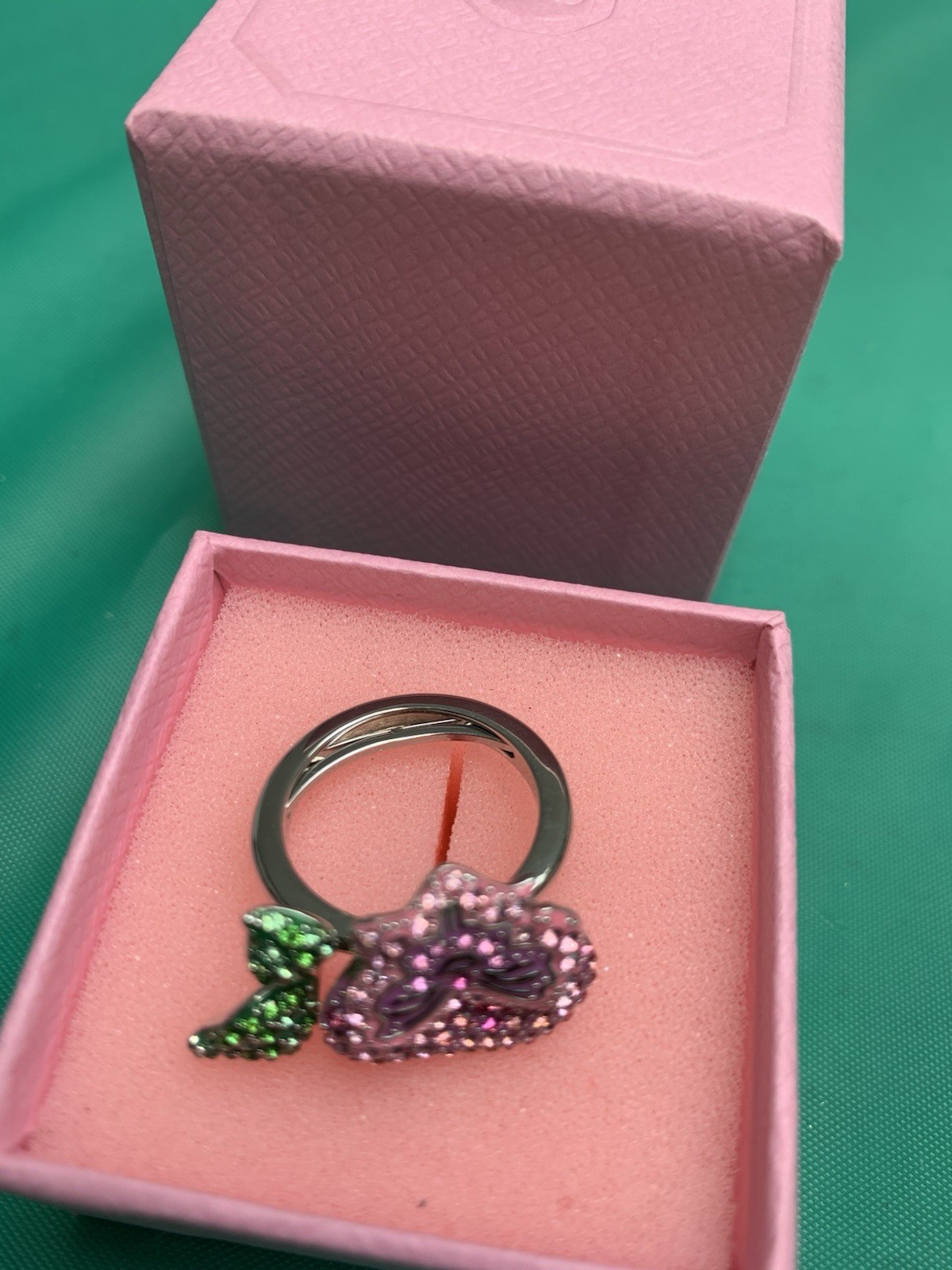 Swarovski Alice Wonderland Flower 50-55 adjustable ring brand new + Gift bag💕❤️