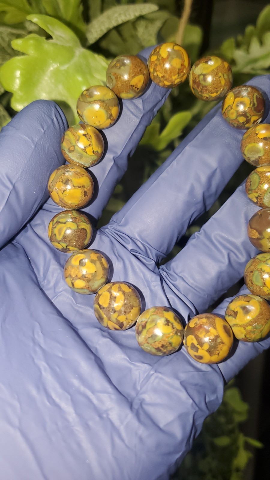 Fruit Jasper 12.2mm Bead Bracelet Crystal