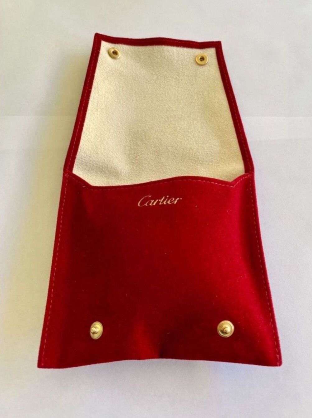 Cartier Case Box Pouch Travel Watch Pouch Leather New Old Stock Made Spain Case