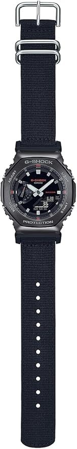 Casio G-Shock GM-2100CB-1AJF Metal Covered Cloth Band Brand New Retro Black