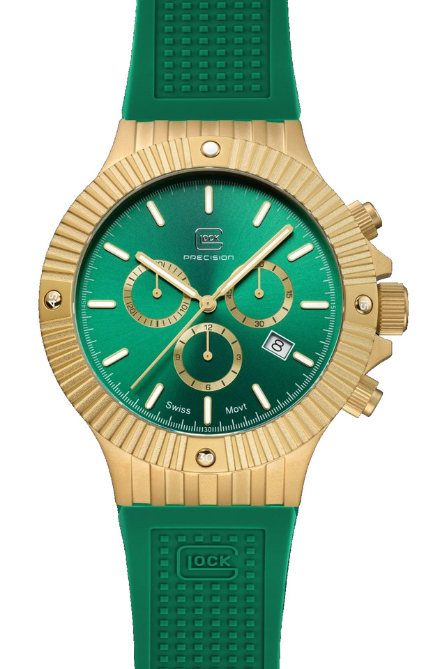 GW-37-2-24-B Glock Watch SAPPHIRE CRYSTAL, Racing Green, SWISS SUPER-LUMINOVA®