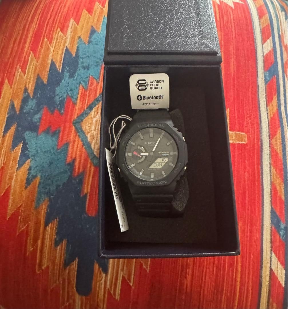 CASIO G-SHOCK GA-B2100-1AJF Men’s Wristwatch Solar Black / Blue Shock Resistant