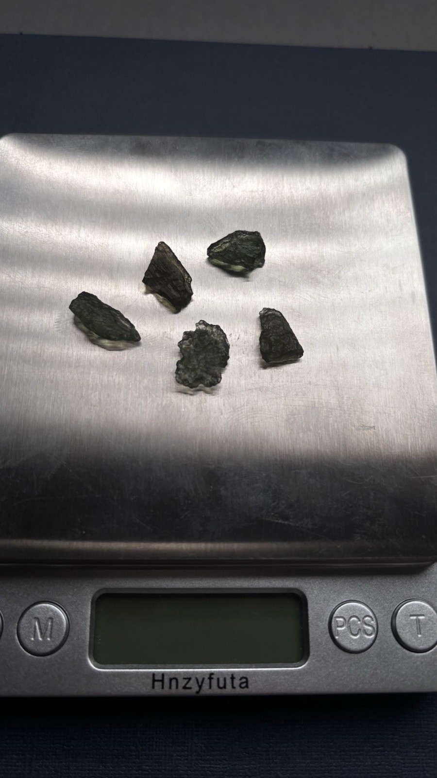 Genuine Moldavite Gemstones Lot 5pcs Freeform Translucent Czech Republic 13.5cts
