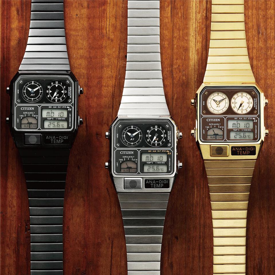 CITIZEN COLLECTION ANA-DIGI TEMP JG2103-72X Analog Digital Watch Gold 32.5mm