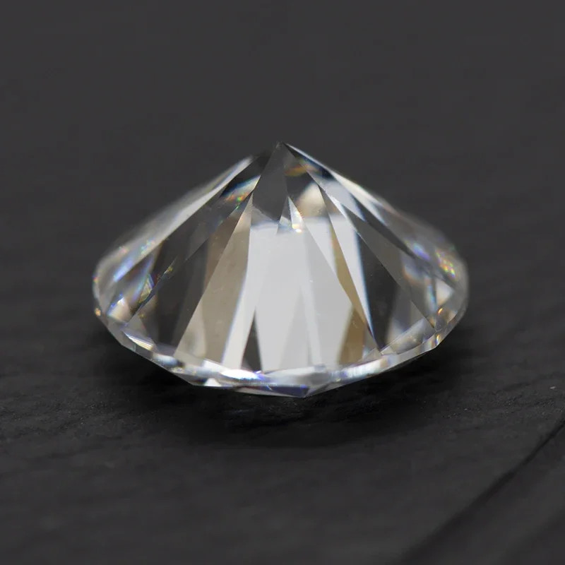 D Color VVS1 Round Cut Moissanite 0.1CT-12CT Lab Gem for Jewelry w/ Certificate