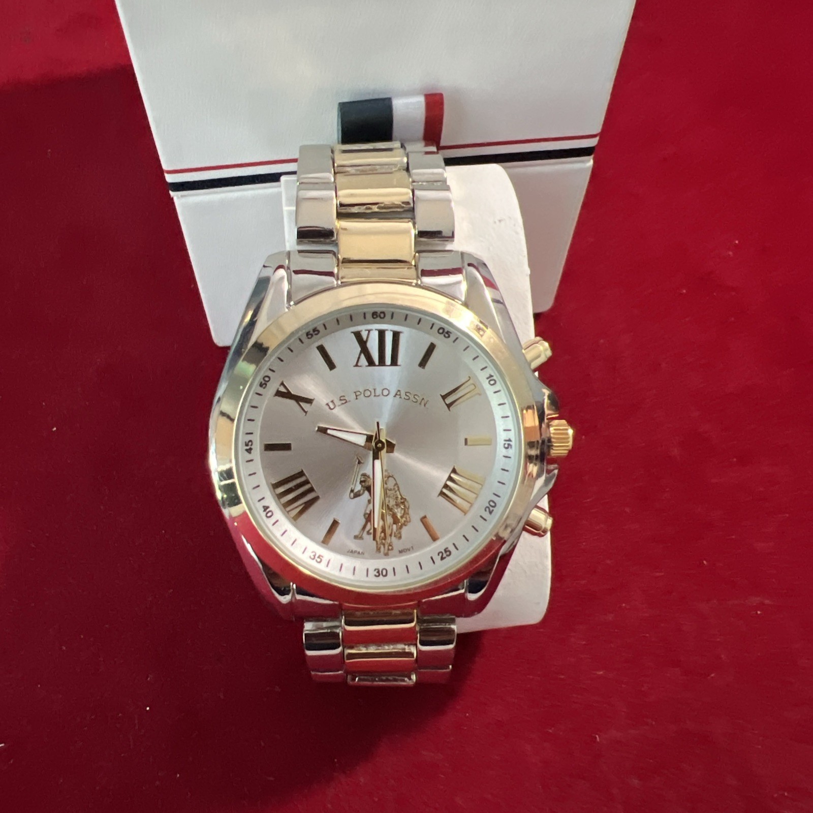 U.S. Polo Assn. Women’s USC40261AZ Analog Display Quartz Two Tone Watch 40mm