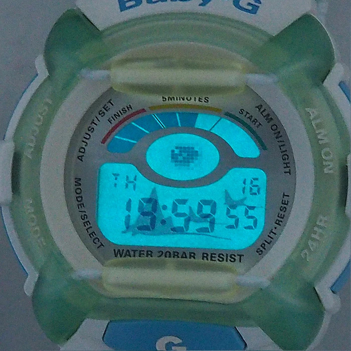 Fujiya Casio Baby G W.C.C.S Model BGR 200WC 2BT Ladies Quartz Watch ()