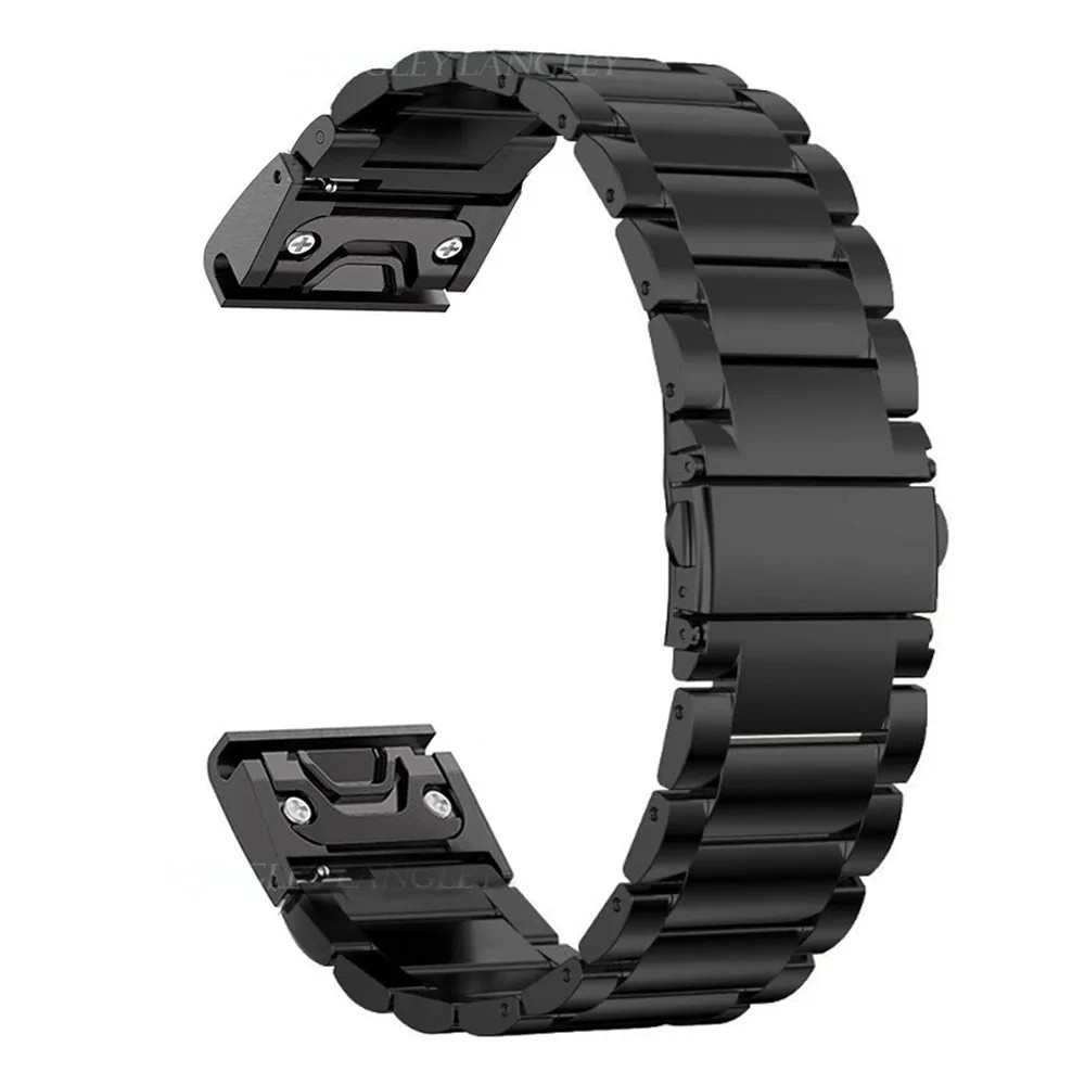 20 22 26mm Quick Fit Stainless Steel Strap for Garmin Fenix 8X 7X 7 7S 6S 6X 5X