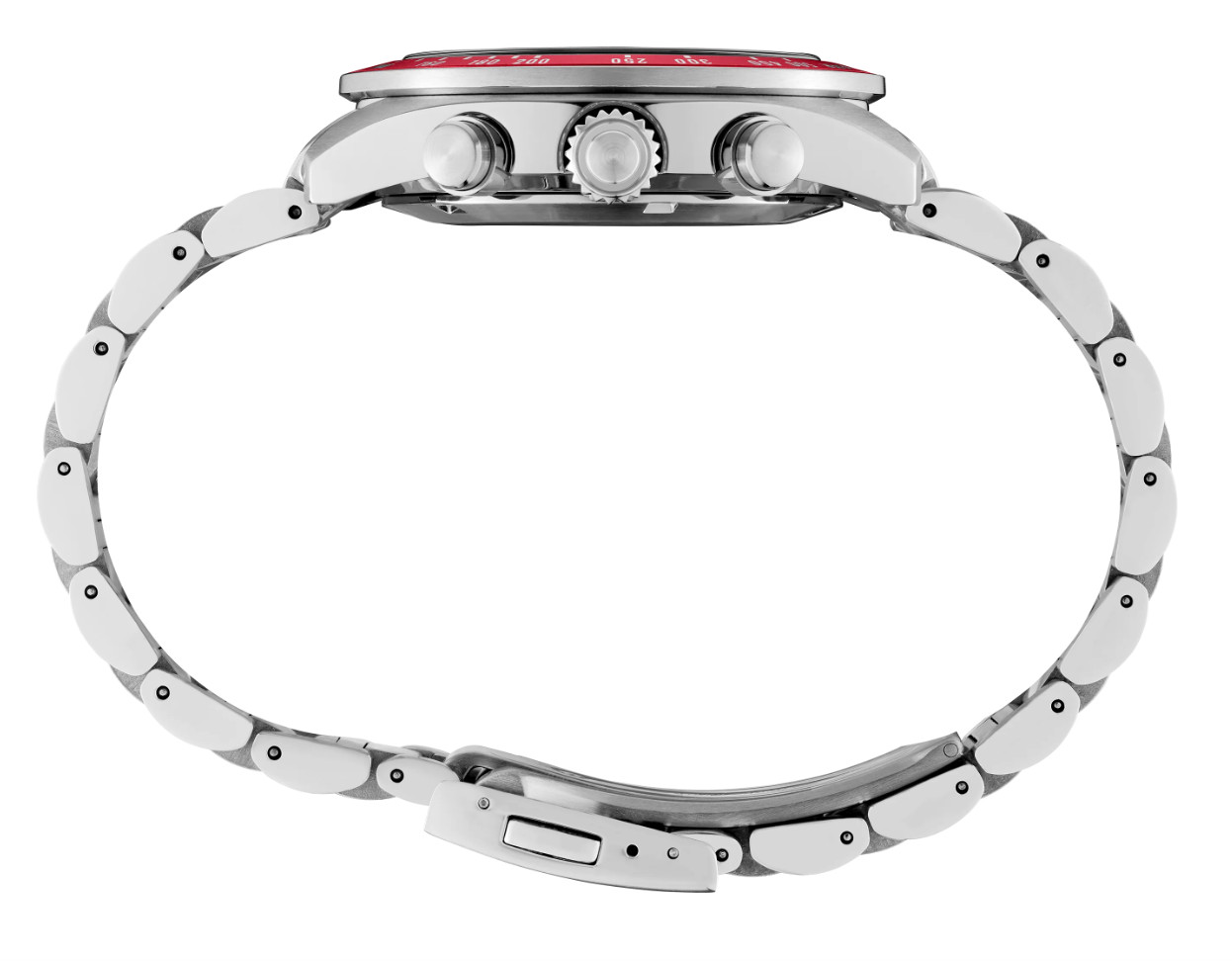 Seiko SSC945 Prospex Special Ed.Solar Chrono Speedtimer Watch Silver Red Black