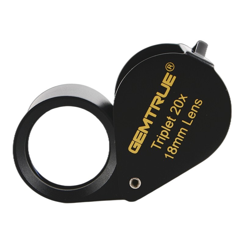GemTrue 20x 18mm Triplet Diamond Loupe Jewelry Magnifier Gemstone Inspection