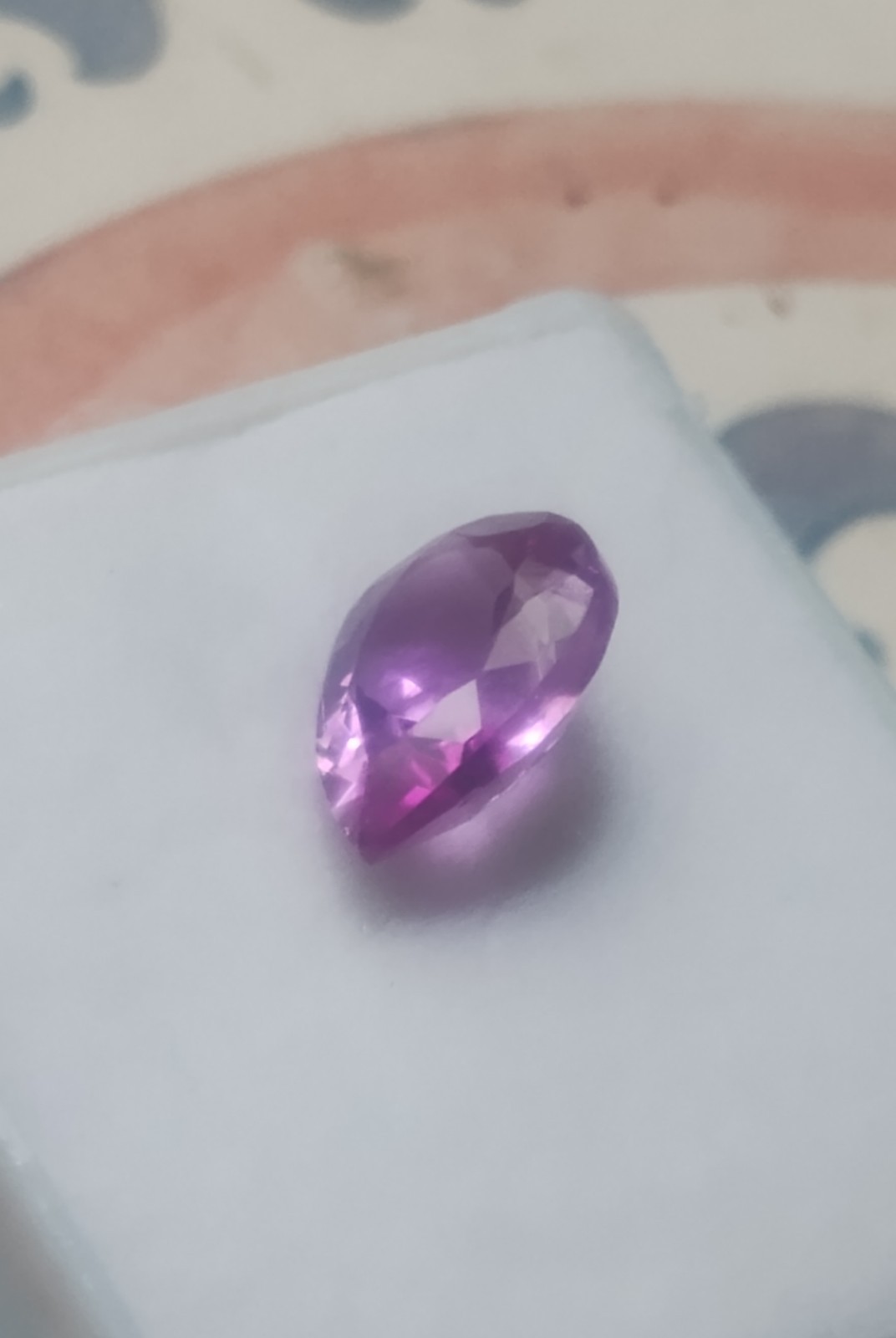 2.35 Ct Boysenberry Sapphire Pear Cut AGSL Certified Loose 9.3×6.3×5.1mm