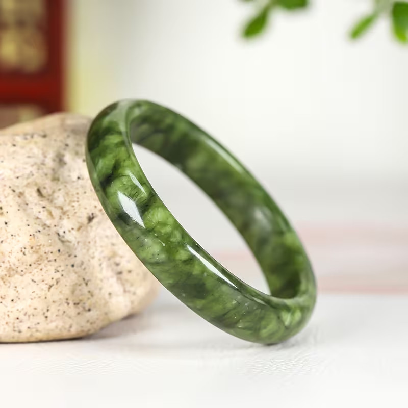 1pc of Handmade Natural Stone Snake Patterned Bracelet, Suitable for Daily Wear