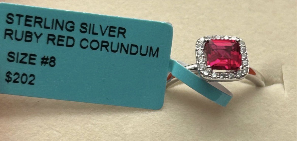 💍Beautiful ruby jewelry pieces, deep red ruby stones• Brand new with tags