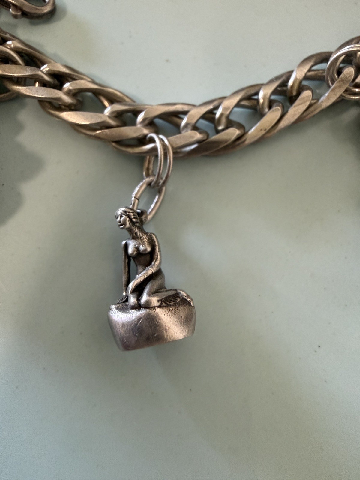 1995 limited edition .925 Walt Disney Winnie the Pooh Charm Bracelet 8” 39.4 g