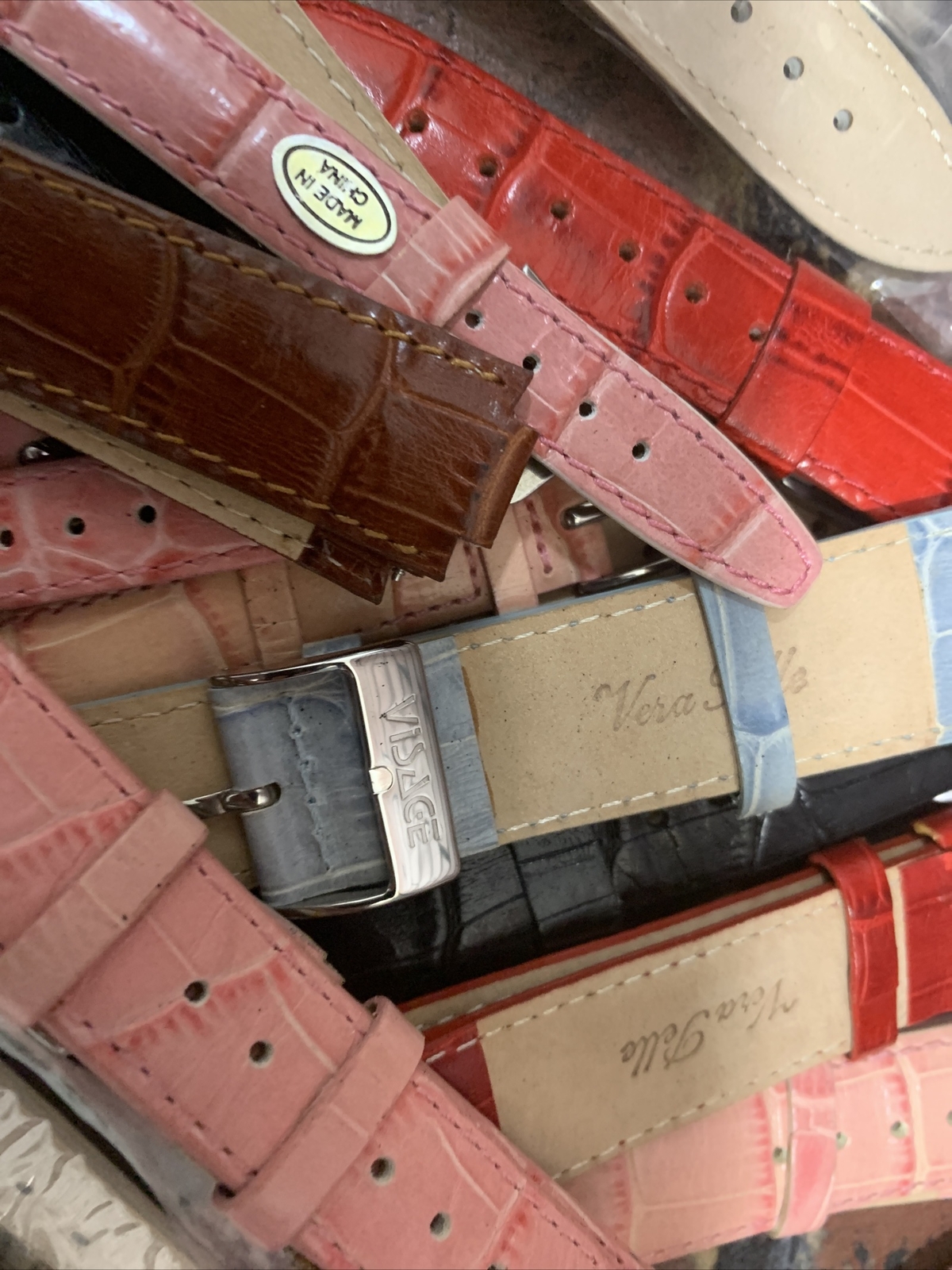Vera Pelle Watch Wrist Band Strap New Lot of 43