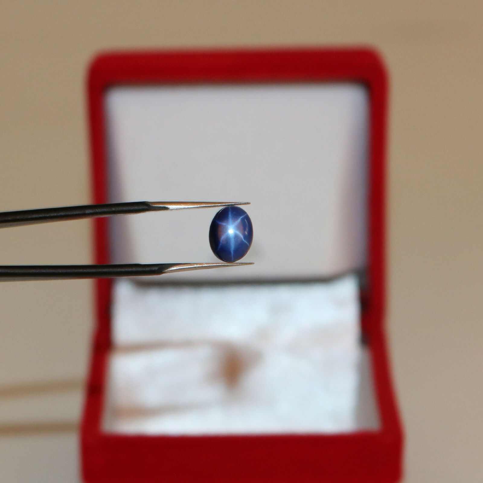 Natural 6 Rays Blue Star Sapphire 4.5 Ct. Loose Stone For Jewelry Making STR-54