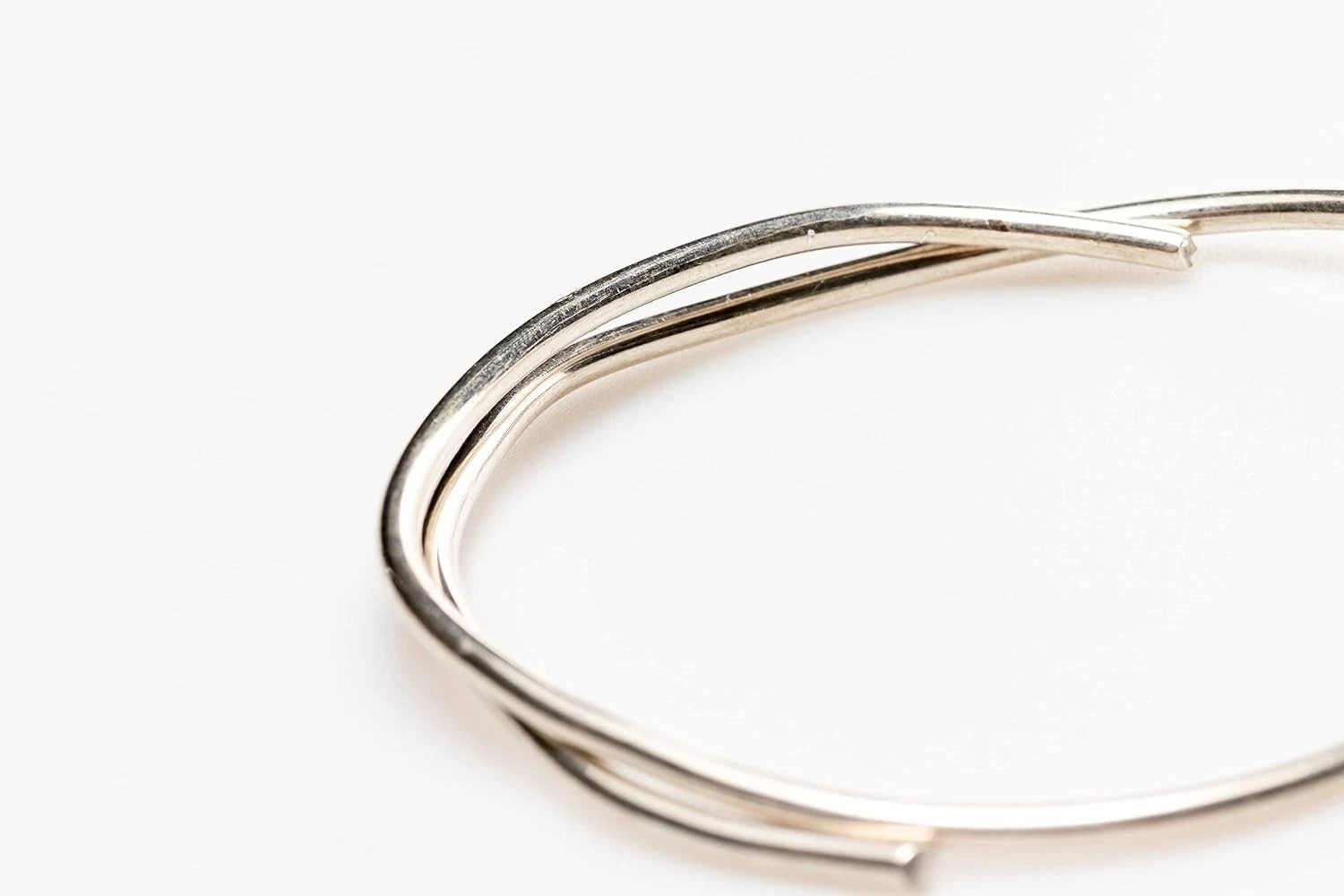 12 Gauge 925 Sterling Silver Half Hard Wire – 1 Foot Polished Coil