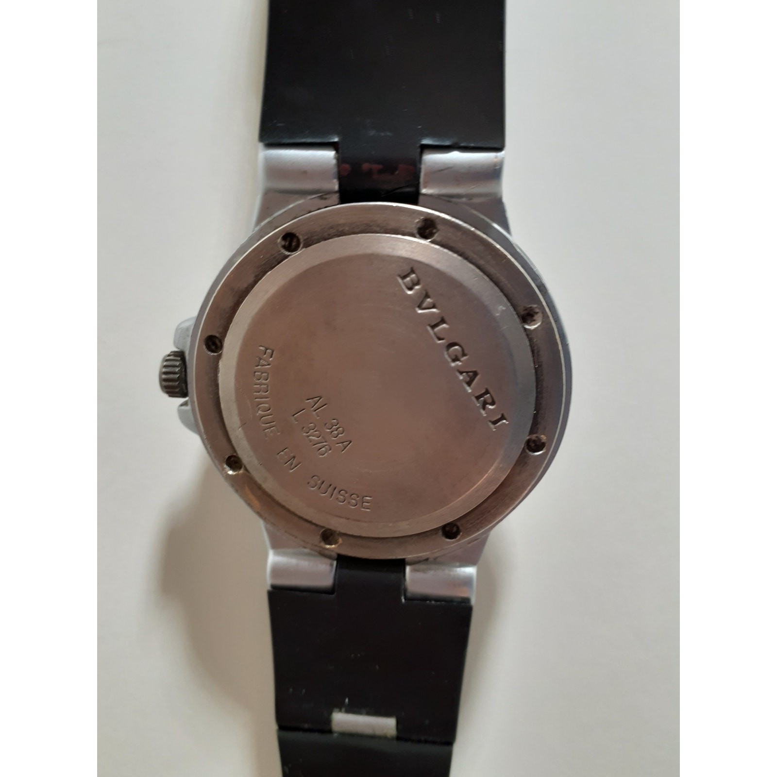 BVLGARI Aluminum Men’s Wristwatch Model AL38A Swiss Made