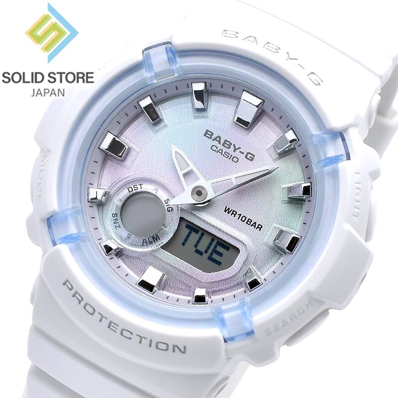 CASIO BABY-G BGA-280-7AJF Metallic Index Analog Digital Watch White 43.4mm