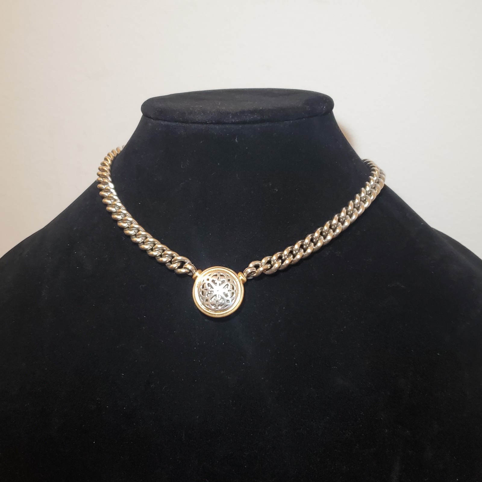 NWT Brighton Ferrara Two Tone Reversible Adjustable Short Necklace- 15″-18″