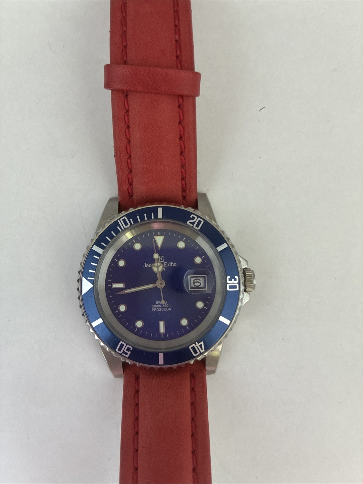 Jacques Edho Paris ProScuba 200M Swiss men’s diver watch