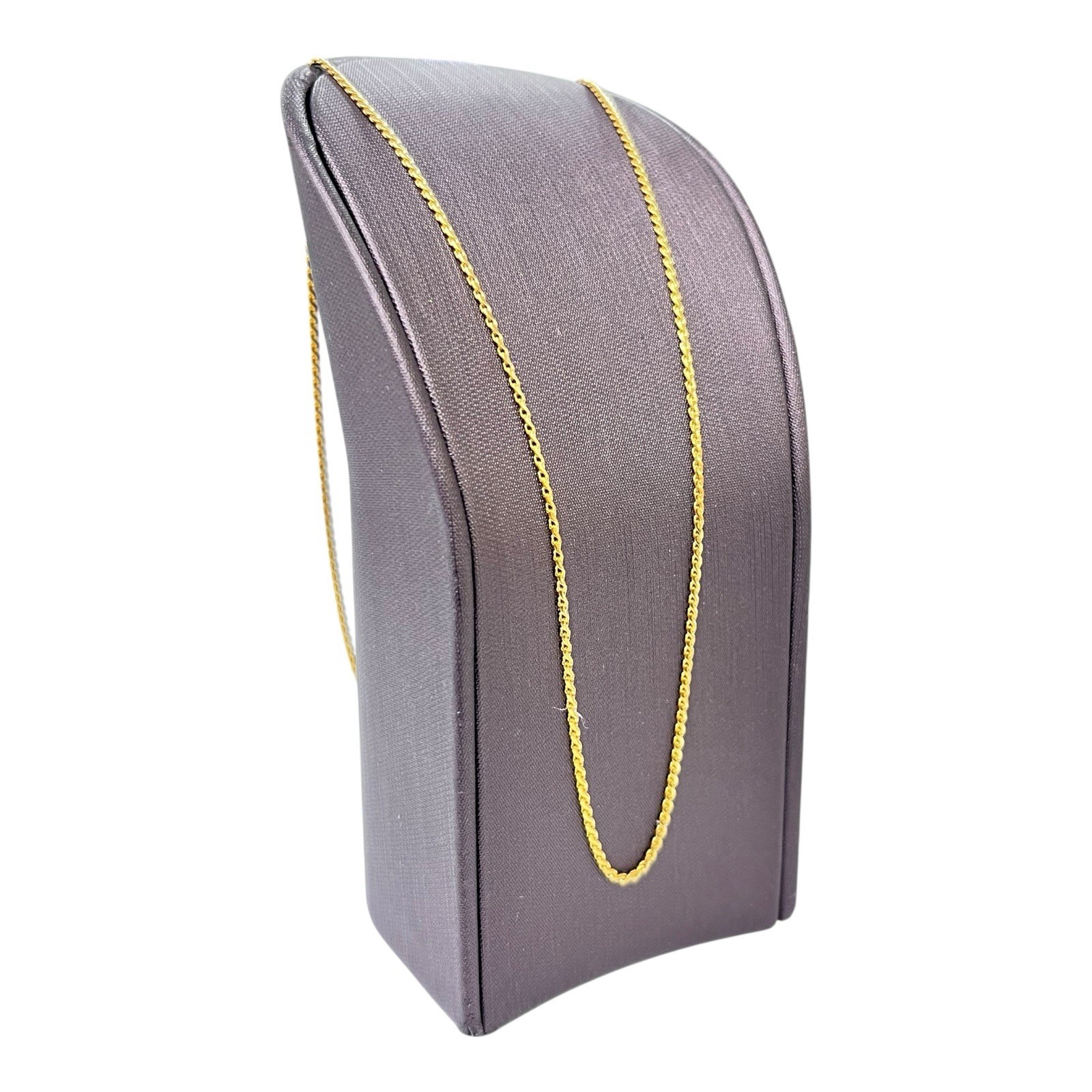 18ct 18k Yellow Gold Serpentine S Link Chain Necklace 4.19 Grams 45.5cm. New