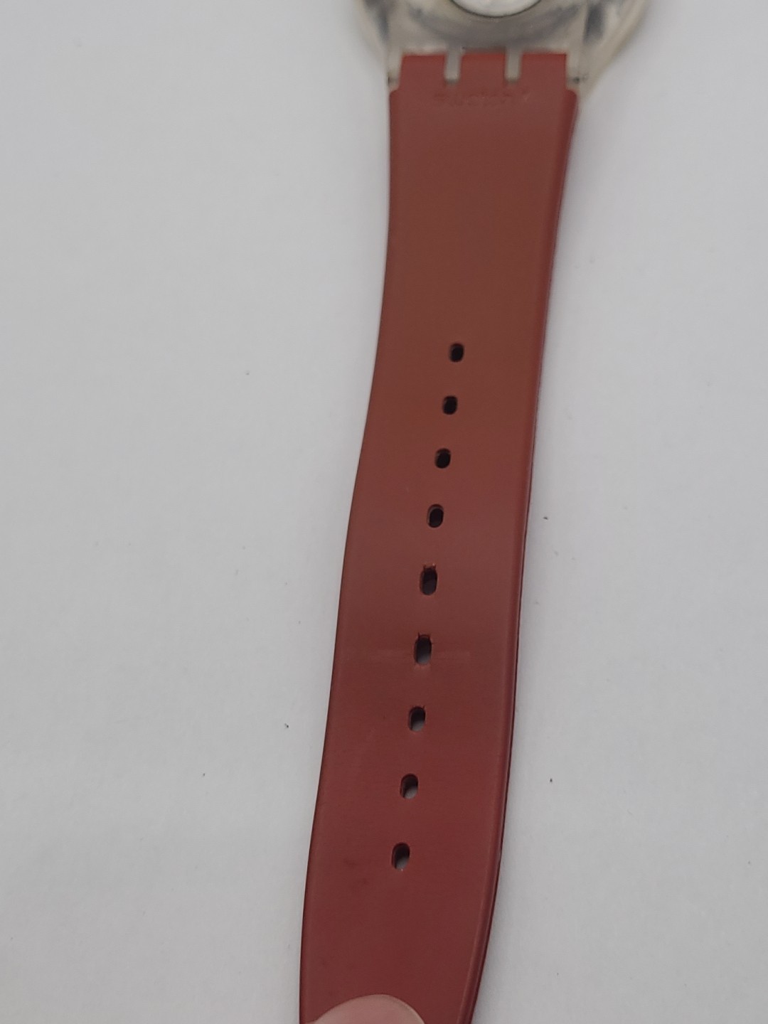 Vintage Swatch Analog Quartz Mens Watch “Ruby Touch” New Battery Working