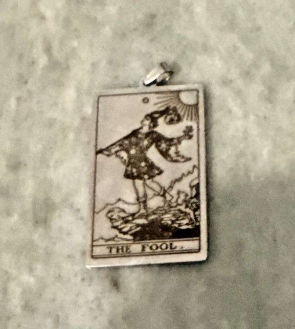 The Fool Tarot card Pendant Rider-Waite Smith deck Major Arcana Tarot Zodiac