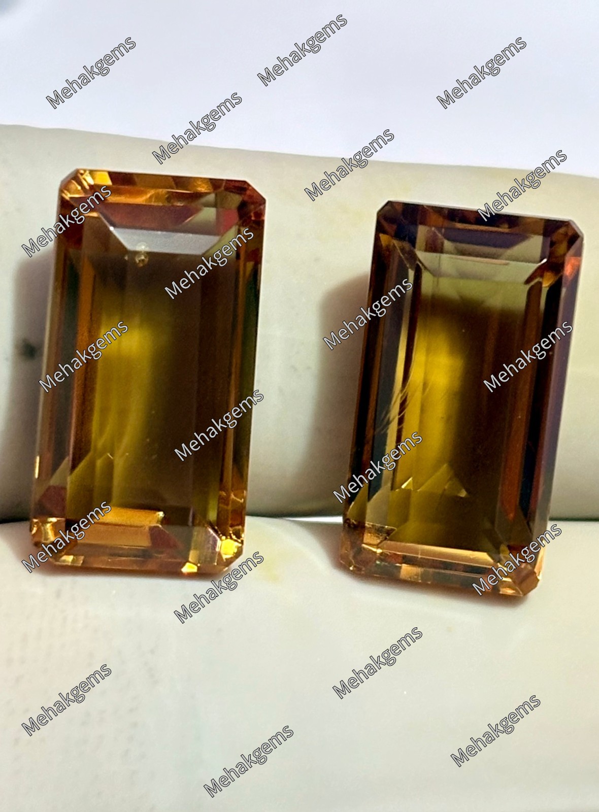 Color Changing Zultanite Gemstone Pair, Emerald Cut 15 Carat Loose Stone Earring