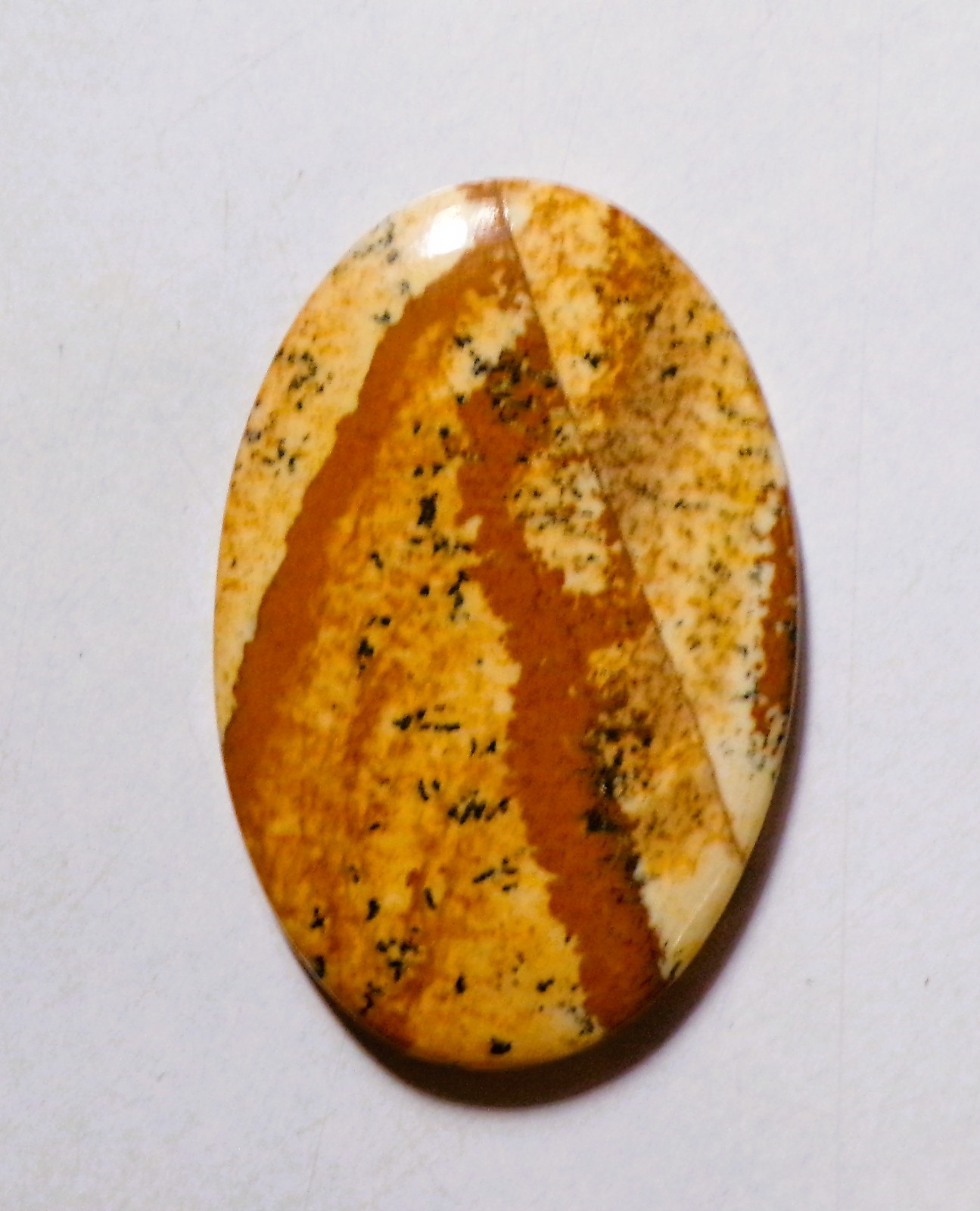 58.55 Cts Natural Picture Jasper Cabochon Loose Gemstone 44X29X5MM