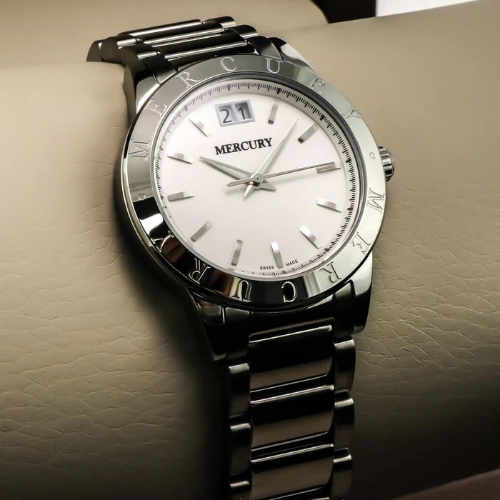 Mercury – Swiss Watch – ME340-SS-1 Quartz 36 mm ME340 50m (5 ATM, 169 ft)