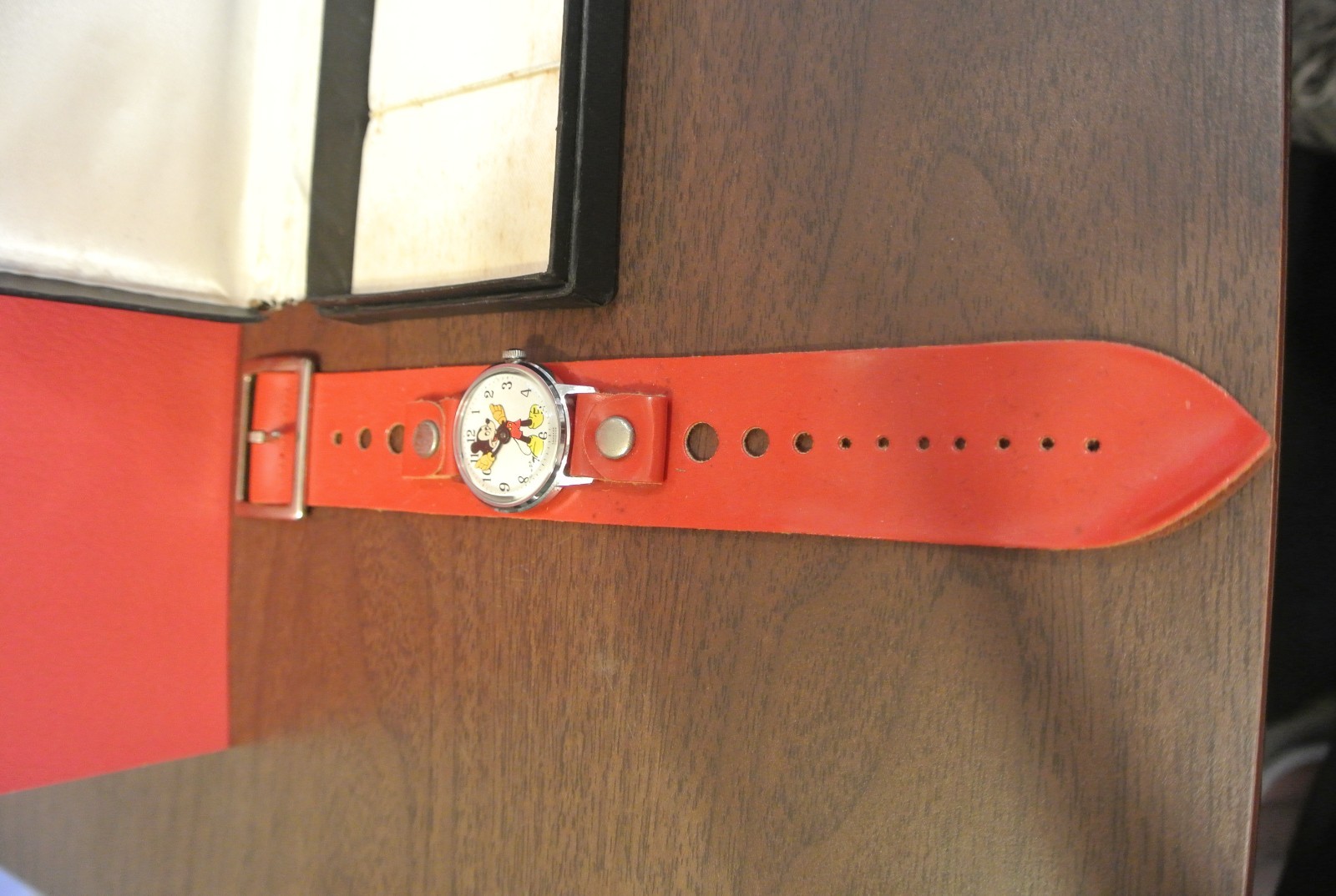 Vintage Mickey Mouse Watch Ingersoll Disney Wind Up Chrome Plated WORKS
