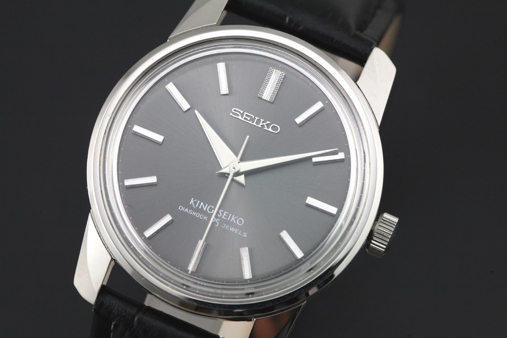 Serviced Vintage King Seiko KS 44-9990 25Jewels Manual Winding Gray Men`s Watch