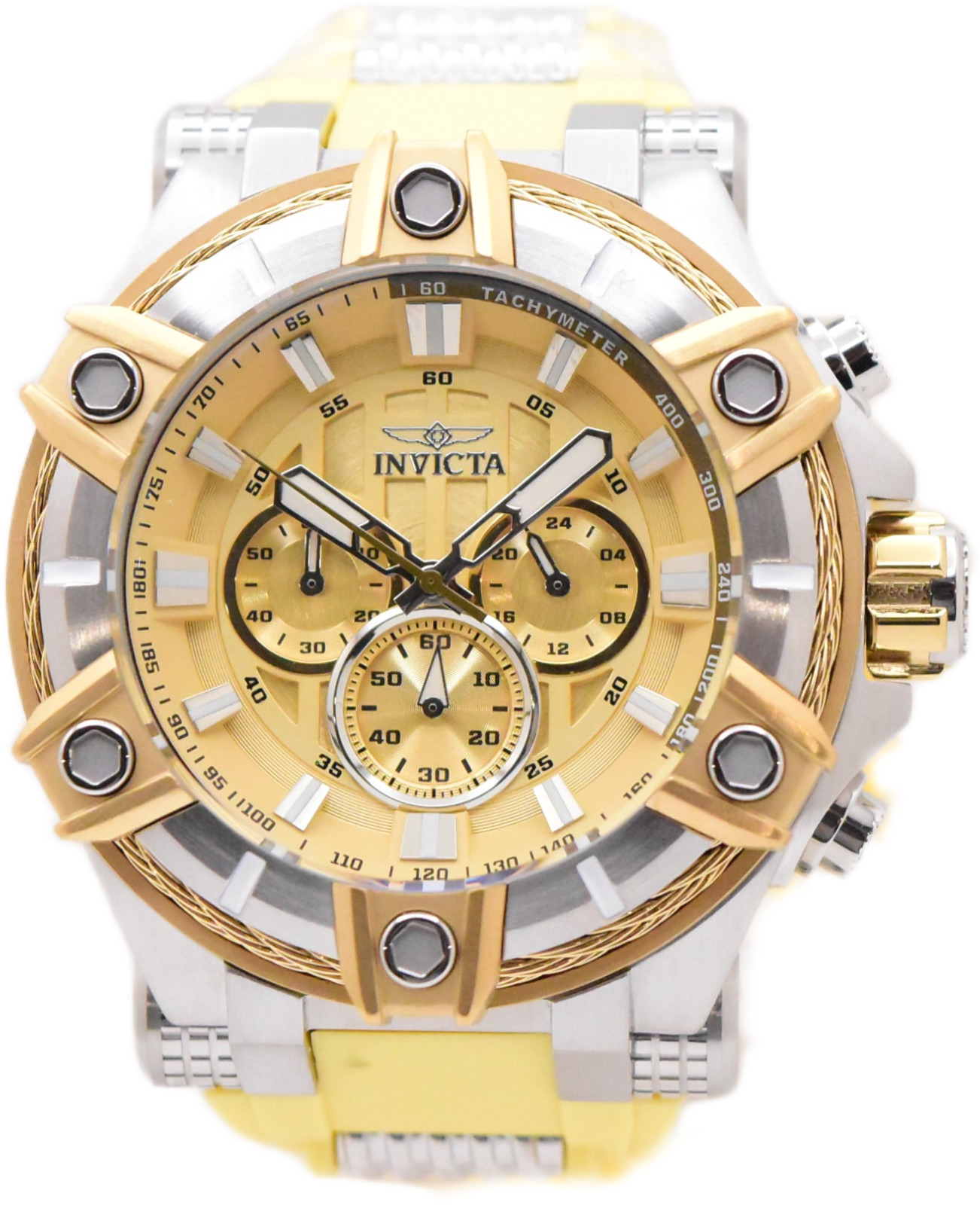 Invicta Bolt Desert Titan Men’s 52mm Tan Quartz Chronograph Watch 49808