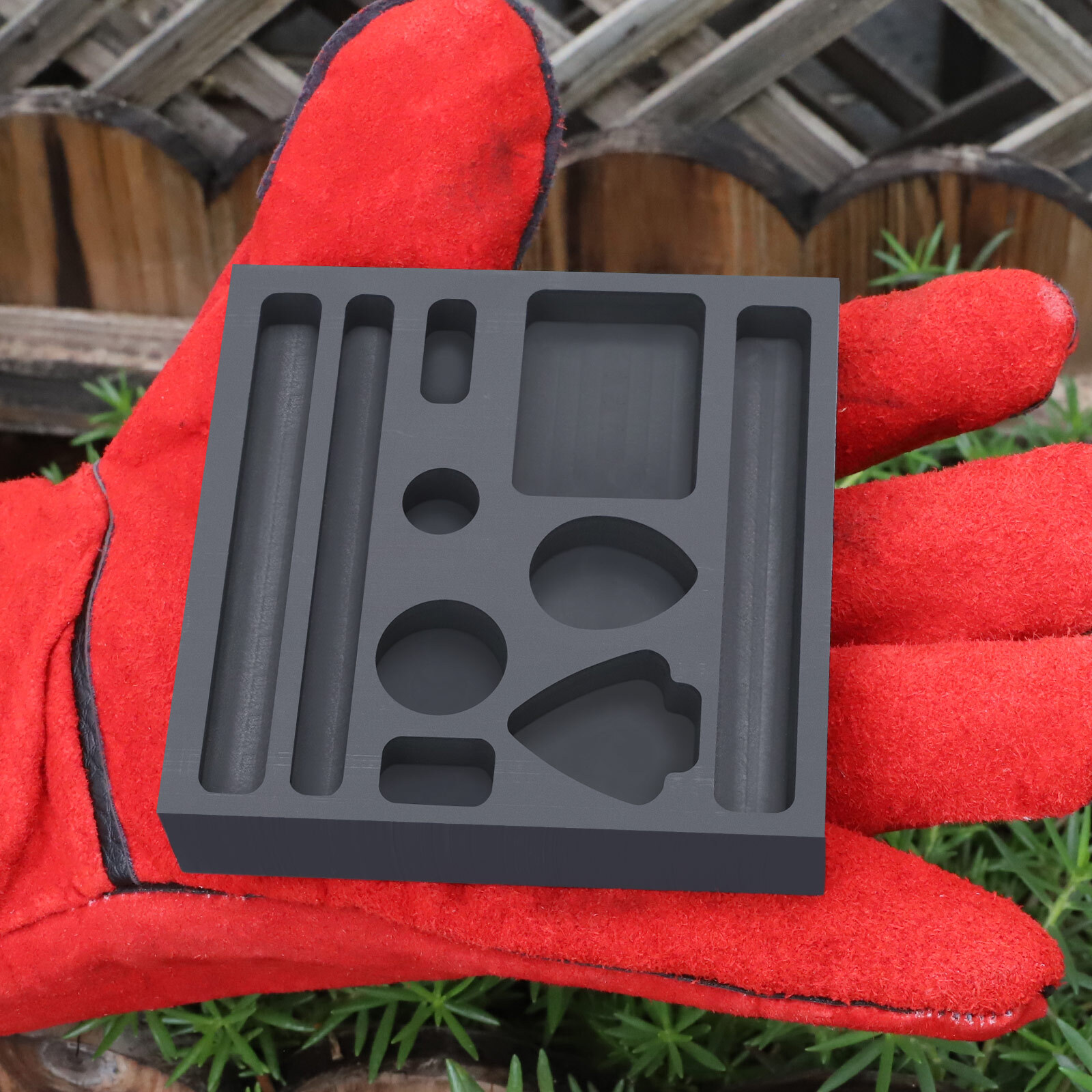 Graphite Ingot Casting Mold Combo Mould For Melting Refining Gold/Silver/Copper