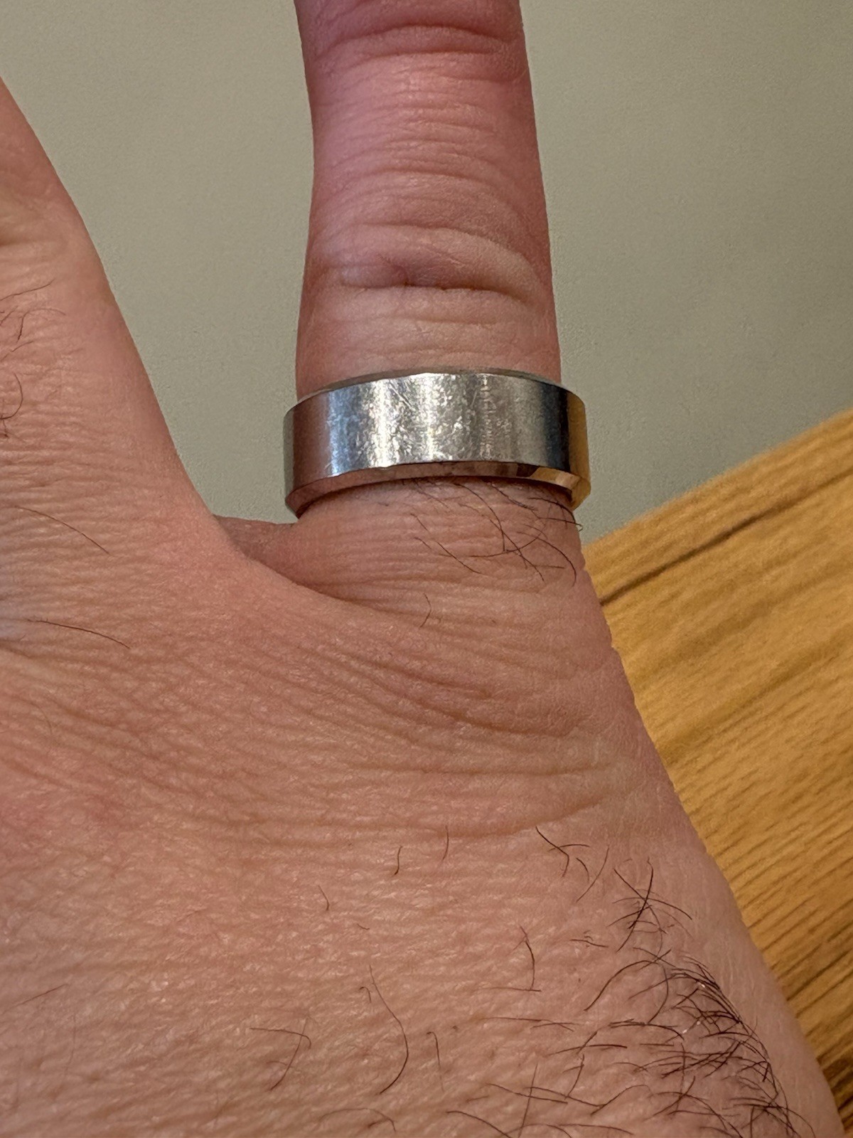 Triton Men’s Tungsten Carbide TC 850 Size 9 Wedding Band Silver